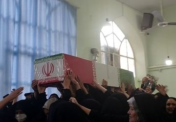 تشییع پیکر مطهر شهید گمنام در شهر خواف