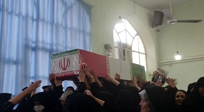 تشییع پیکر مطهر شهید گمنام در شهر خواف