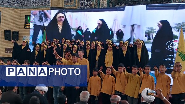 مراسم بزرگداشت مجاهد شهید سیدحسن نصرالله در مسجد خاتم‌الانبیا شهرستان ملارد