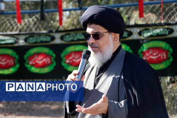 حضور معنوی امام‌جمعه بافق در مراسم سوگواری دبیرستان مناجات