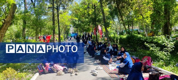 اردوی صبحانه سلامت مدرسه دخترانه ضحی۲ در پارک جنگلی شیروان