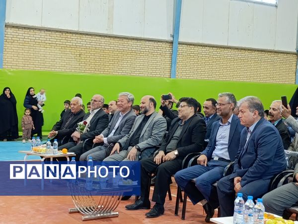 افتتاح سالن ورزشی زنده یاد حاج محمدرضا خان طاهریان در خلیل آباد 