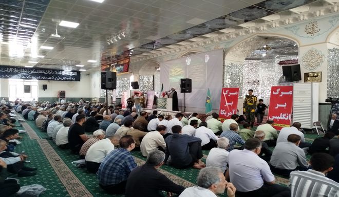 نماز جمعه شهرستان کاشمر  با حضور پر رنگ مردم دیار ترشیز کهن برگزار شد 