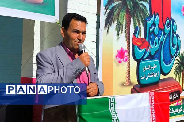 جشن مهر ایثار و نماز و بازگشایی مدارس یک مهر در دبیرستان هیأت امنایی فرهیختگان