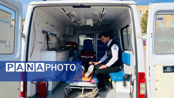 تمرین مقابله با بحران در هنرستان شهید باهنر باخرز