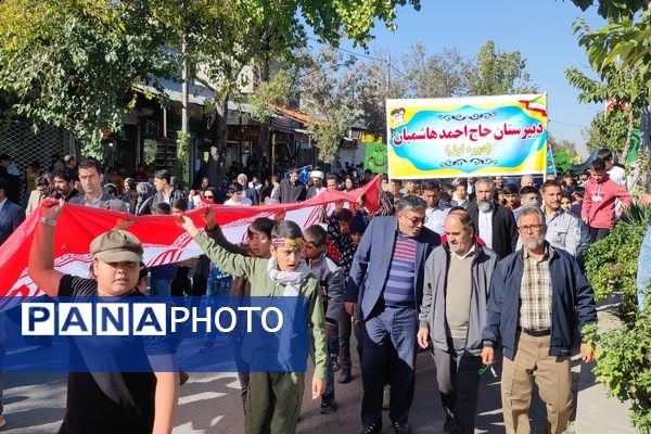 برپایی راهپیمایی باشکوه ۱۳ آبان در شهرستان شیروان