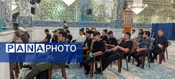 بدرقه دانش‌آموزان اعزامی به پیاده‌روی اربعین 