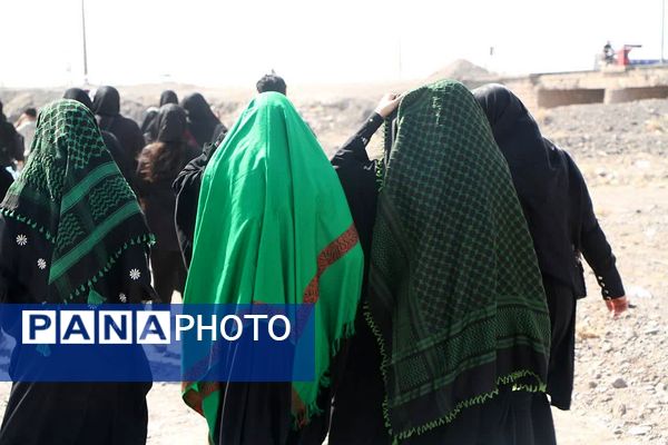 پیاده‌روی جاماندگان اربعین حسینی شهرستان بم 