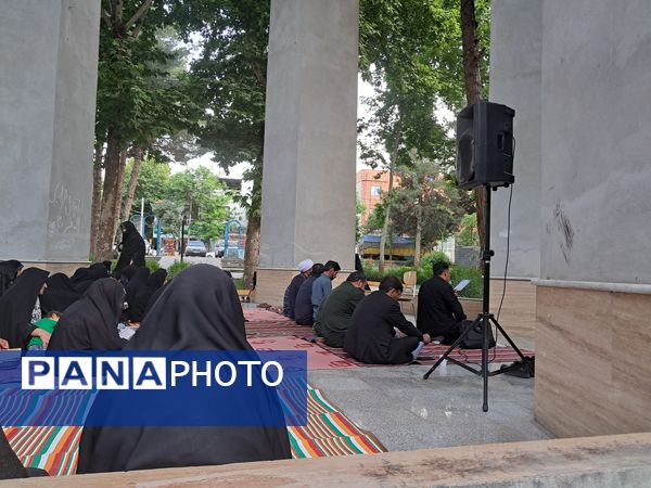مراسم شهادت امام محمد باقر (ع) درکنار شهدای گمنام پارک وحدت آشخانه
