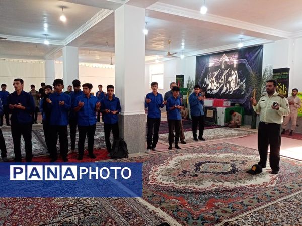 آیین استقبال باشکوه از شهید گمنام در مسجد مهدیه فین