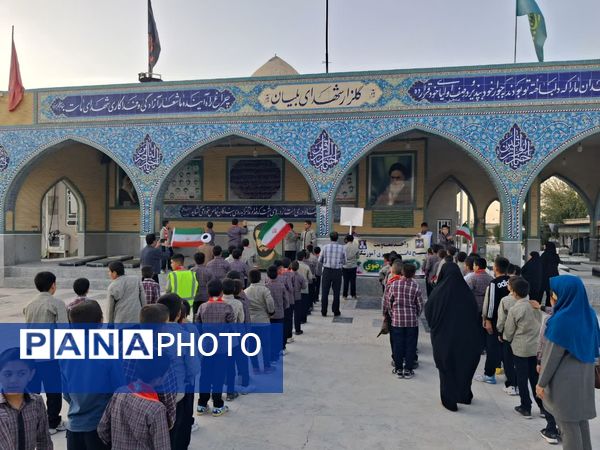 مراسم عطرافشانی و گلباران قبور مطهر شهدا و شهید ابراهیم رضوی به‌‌مناسبت سالروز شهادت این شهید والامقام