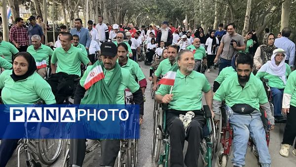 همایش بزرگ ویلچر رانی در جشنواره خانواده ورزش مشهد