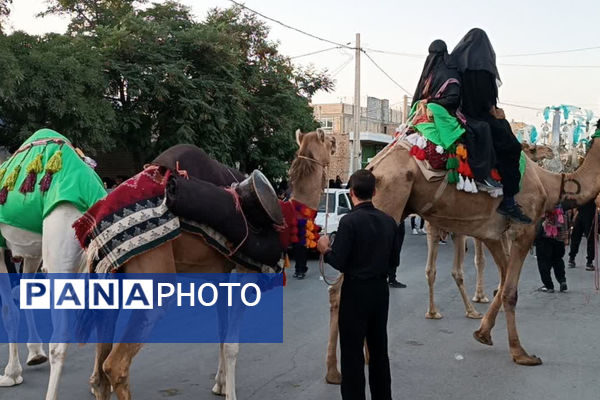 بانگ چاووش محرم و لبیک یاحسین در شهر بهمن