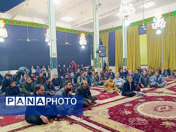 عزاداری شب شهادت حضرت فاطمه(س) در شهرستان خلیل آباد 