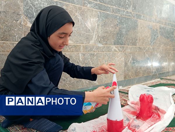 اردوی یک روزه دانش‌آموزان بسیجی همراه با ساخت موشک‌های استکبارستیزی 