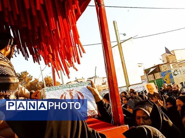 تشییع پیکر مطهر شهدای گمنام در سرار شهرستان برخوار