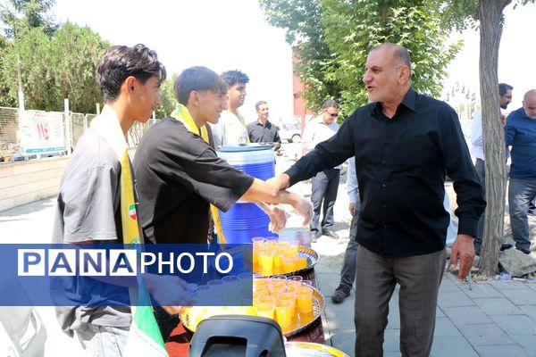 بازدید مشاور وزیر از موکب‌های سازمان دانش‌آموزی آذربایجان غربی