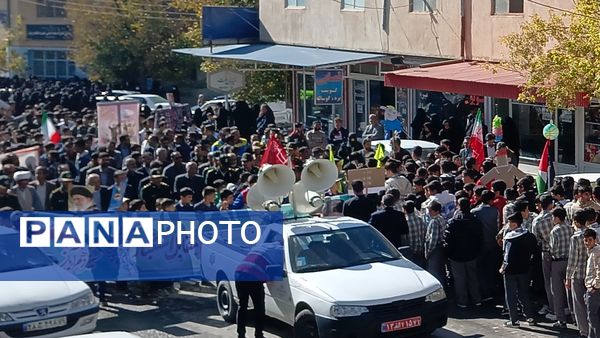 راهپیمایی روز ۱۳ آبان در شهرستان بن