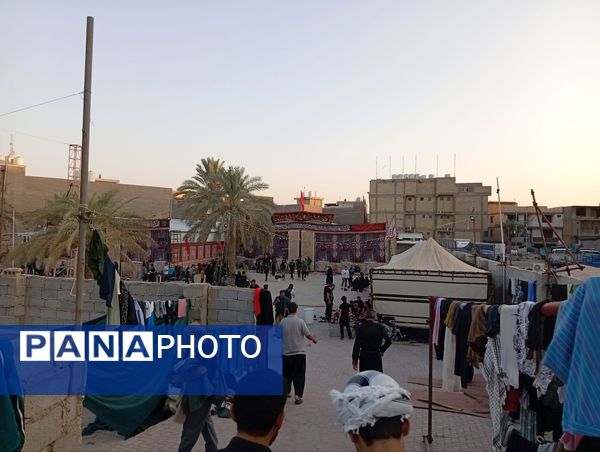 حرکت کاروان پیاده شهدای شهرستان خانمیرزا در اربعین حسینی