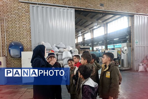علم در صحنه عمل؛ گردش علمی دانش‌آموزان باقرالعلوم در کارخانه کیان صفا
