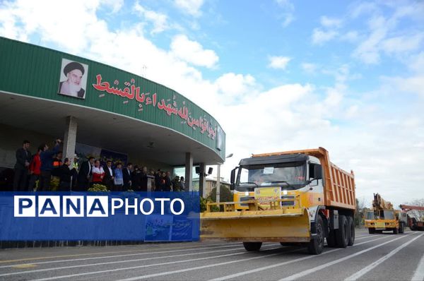 برگزاری رزمایش طرح زمستانه پلیس‌راه فرماندهی انتظامی استان گلستان