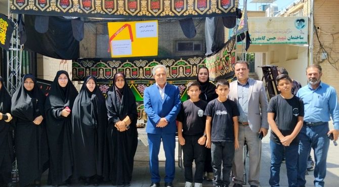 برپایی موکب صاحب زمان جاماندگان اربعین در اداره آموزش و پرورش ناحیه ۳ شیراز



