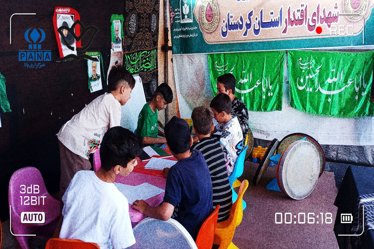 دانش‌آموزان دهگلانی در موکب باب‌الحوائج هنرنمایی کردند  