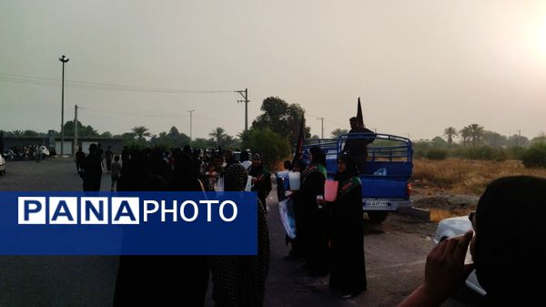 جاماندگان اربعین در مسیر شاه قطب‌الدین حیدر شهرستان رودان