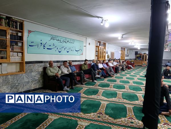 عزاداری سالروز شهادت امام حسن عسکری (ع) در مسجد صاحب‌الزمان آشخانه