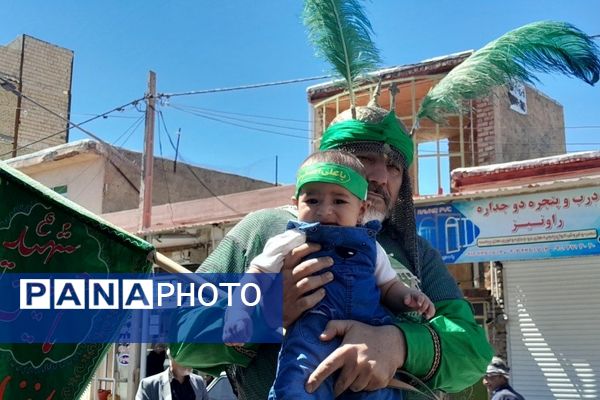 عزاداری روز تاسوعای حسینی در شهرستان بام و صفی آباد