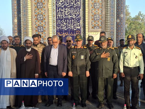مراسم بزرگداشت سوم خرداد و شهدای عملیات بیت المقدس در جزیره بوموسی 