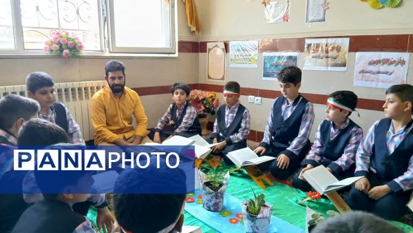 برپایی مراسم انس با قرآن کریم و مسابقات ورزشی در مدرسه شهید بختیاری شازند