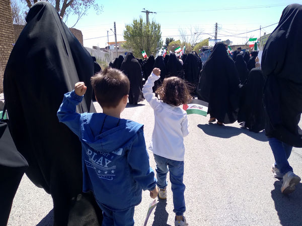 راهپیمایی روز قدس در شهر کهک قم