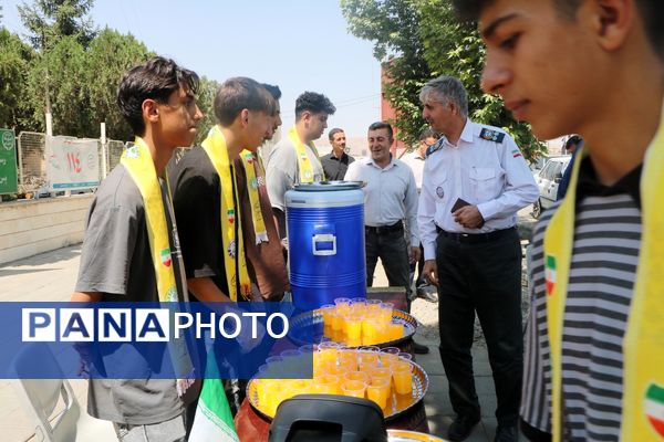 بازدید مشاور وزیر از موکب‌های سازمان دانش‌آموزی آذربایجان غربی