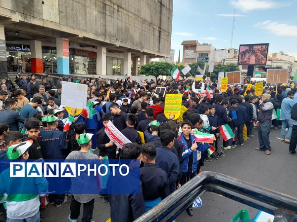 مراسم راهپیمایی ۱۳ آبان‌ ماه سال ۱۴۰۳ در شهرستان قائمشهر