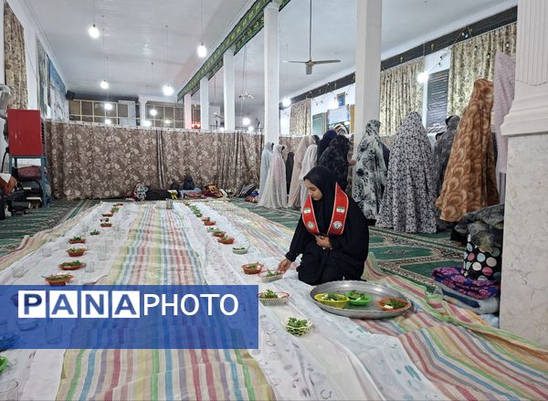 مراسم اعتکاف دانش آموزی آموزشگاه مریم سنگان شهرستان رشتخوار