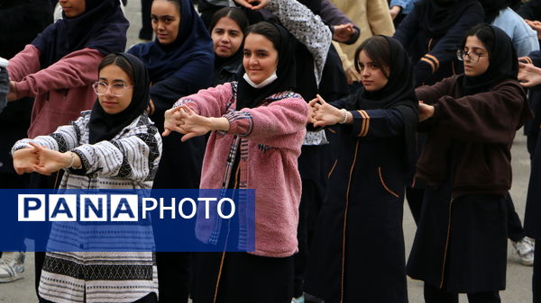 برگزاری مراسم صبحگاهی مدارس شهرستان ملارد