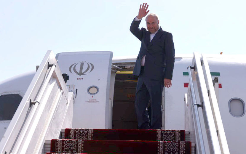 قالیباف فرودگاه کلاله را به مقصد تهران ترک کرد
