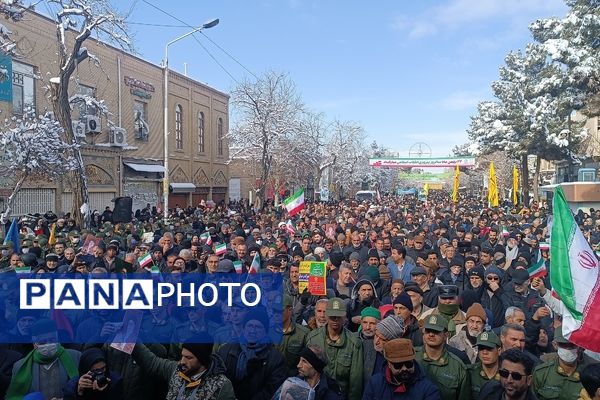 راهپیمایی ۲۲ بهمن در نیشابور 