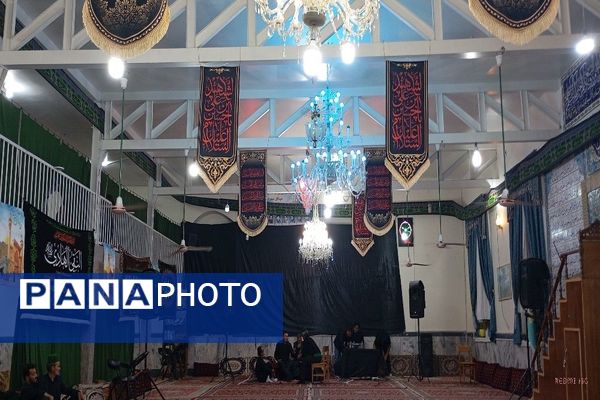 مراسم عزاداری شب ششم محرم در شهر بار نیشابور 
