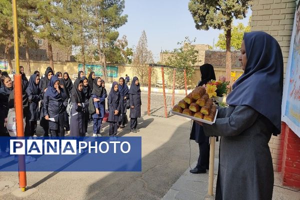 بازگشایی مدارس در دبیرستان دخترانه شهید مجید دهنوی نیشابور