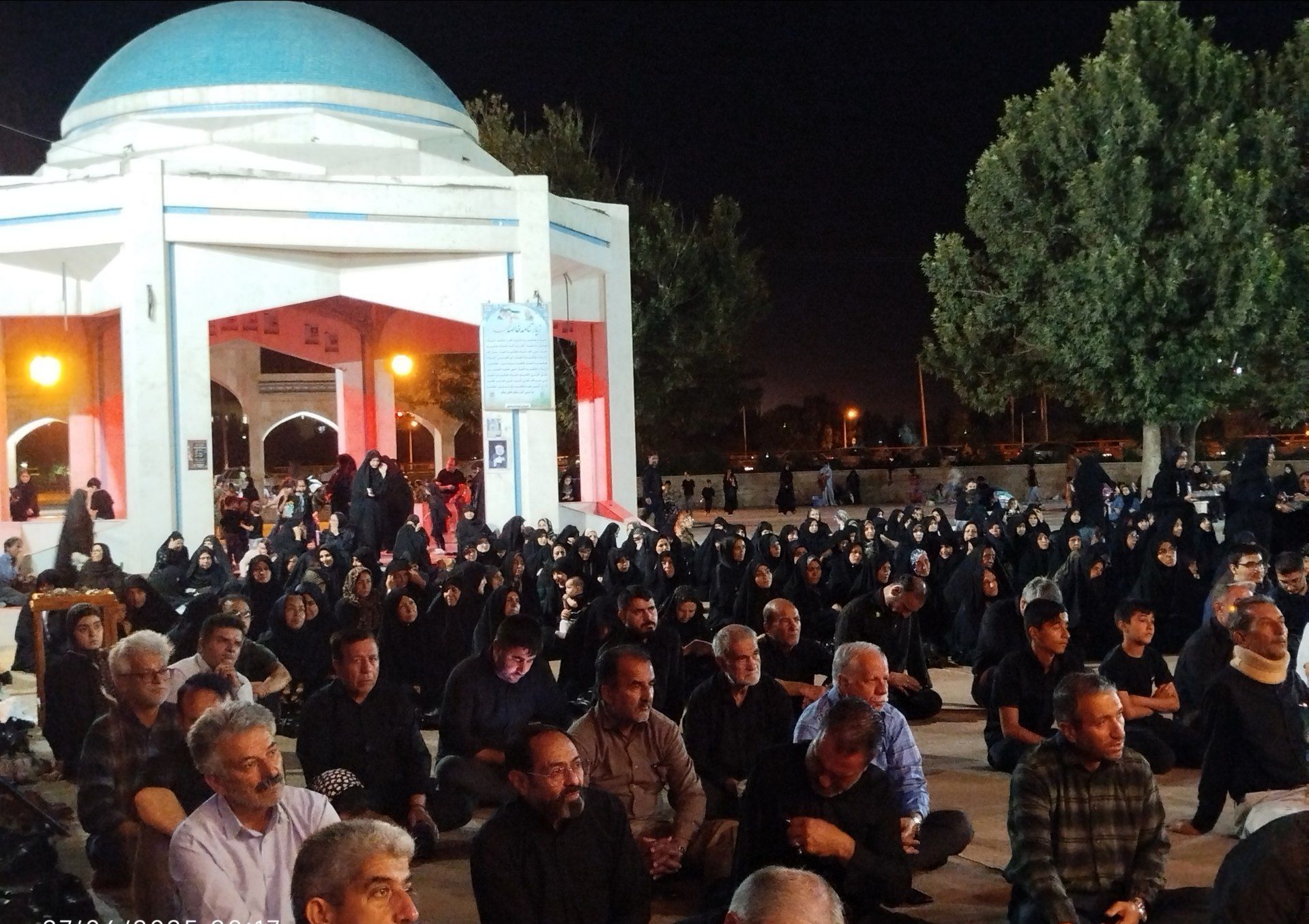برگزاری مراسم شب دوم عزاداری ماه محرم در مسجد شهدای گمنام 