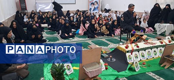 حضور مادران شهدا در مدرسه شهید رزمی خلیل آباد