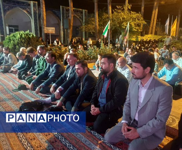 مراسم مهمانی شهدا در گلزار شهدای بهشت فضل نیشابور 