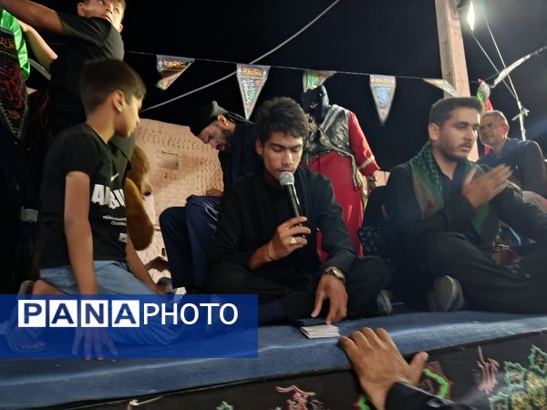 برگزاری مراسم شام غریبان در دهستان رزق آباد