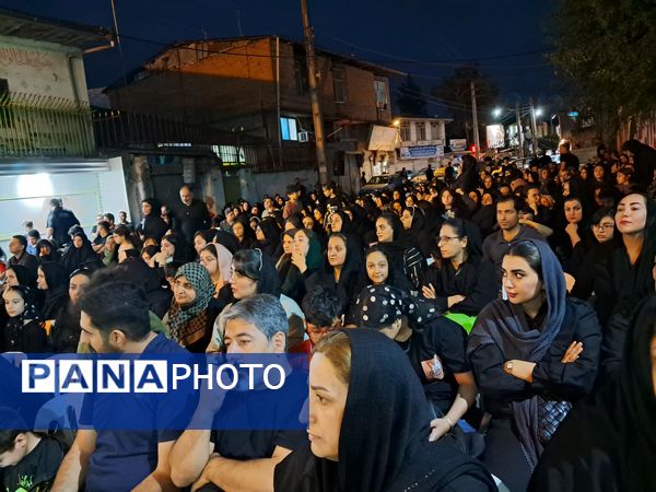آیین خیمه سوزان در مسجد ابوالفضل قائمشهر