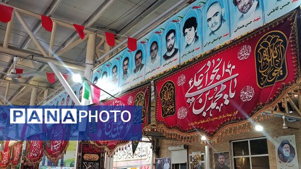 تشییع پیکر دو تن از شهدای جنگ تحمیلی رژیم صهیونیستی همزمان با مراسم تاسوعای حسینی ، در شهرستان ملارد