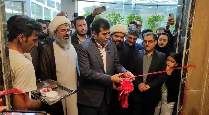 پارک آبی باران شهرستان کاشمر با حضور وزیر ورزش و جوانان کشور افتتاح شد 