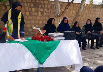تجلیل از زحمات معلمان در جشن روز معلم در مدرسه شهدای حیدریان شهرستان کوهنانی
