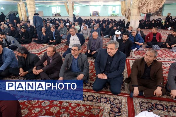 مراسم ترحیم و قرآن‌خوانی برای شهید جمهور و همراهان در مصلی چناران